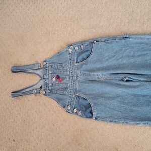 No Excuses Vintage Girls Classic Blue Overalls Y2K Size 12